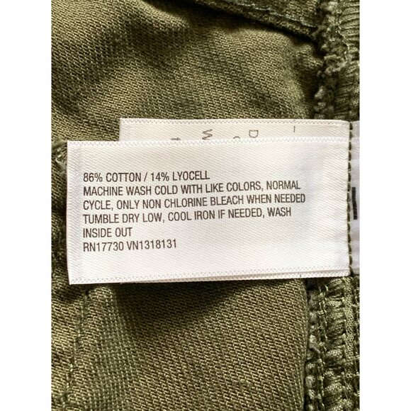 Wild Fable Junior Teens Mid-Rise Regular Fit Cargo Pants Olive Green Size 12 - Picture 16 of 16